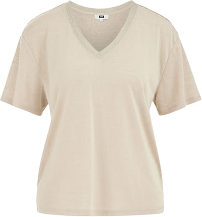 WE Fashion Dames T-shirt met glittergaren