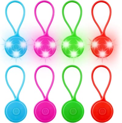Led-knipperlicht, schooltas, 8 stuks, led-reflectoren, veiligheidslicht, reflectoren voor kinderen, waterdicht, veiligheidslicht, reflector, hanger voor rugzak, joggen, wandelen, hardlopen