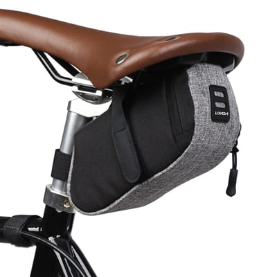 Lixada Mini Mountainbike Zadeltas Pouch Racefiets Zadeltas Tail Pack Outdoor Fiets Zadelpen Tas grijs