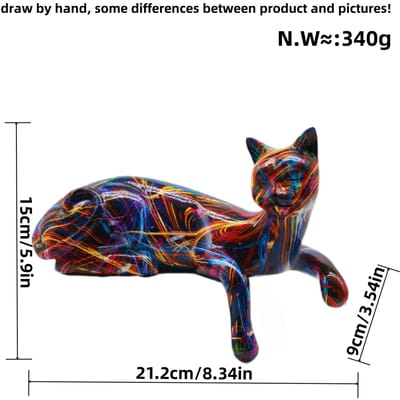 Nieuw Product Hangende Kat High-end Ornamenten Huis Woonkamer Decoratie Bureau Kantoor Bureau Hars Ambachten Cadeau