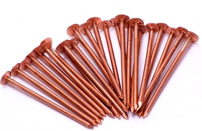 Koperen Spijkers - Stevige Nagels - Stronken Verwijderen - 99.99% Puur Koper - 20 x 65mm - Koper