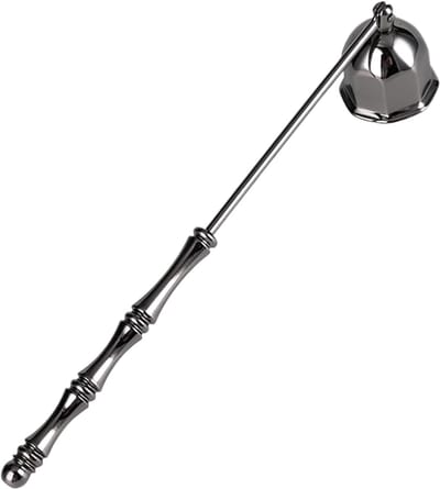 Kaarsblusser Snuffer - Vintage Accessoire - Veilig Doen - Lange Steel - 18 cm - Goudkleurig