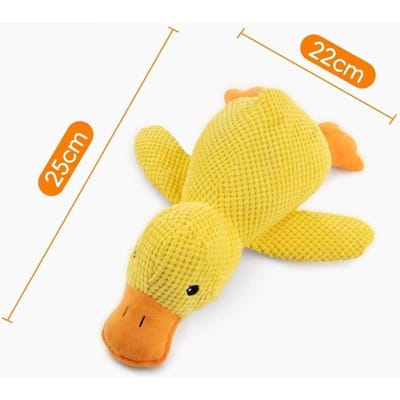 Jeu Peluche Enfant 3 Dimensions Canard Calmant Animaux en Peluche Jouets Durables Sifflant idéal pour Confort Bébé Jeux Calmes Fournitures Enfant