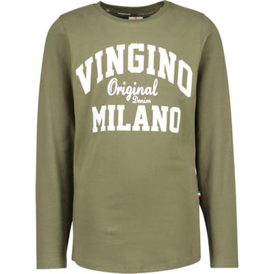 Vingino Tshirt-classic-logo-rnls Army Green Maat: 4 | T-Shirts Outlet | Unisex | Groen