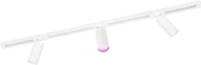 Ledvion - Smart LED Railverlichting 1M + 3 Railspots (4.9W - RGB - Wit - Dimbaar) - 1-Fase