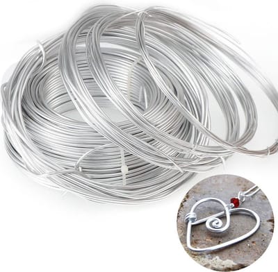 WiseGoods Premium Aluminium Draad - Metaaldraad voor sieraden maken - Zilver