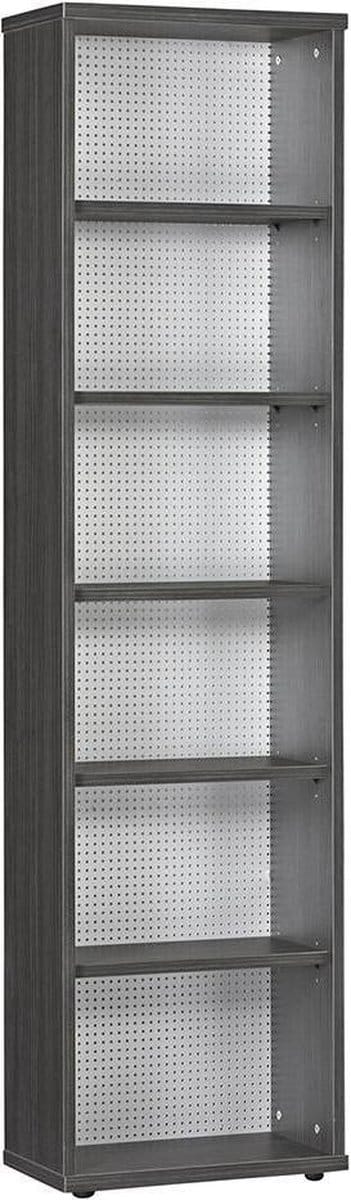 Boekenkast - 200 x 52 x 29cm - Zwart - Wouw