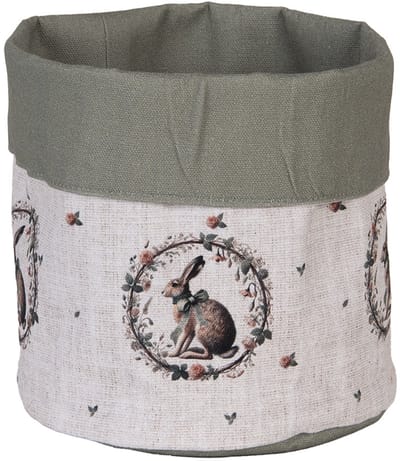 Clayre & Eef Broodmand Ø 15x16 cm Beige Katoen