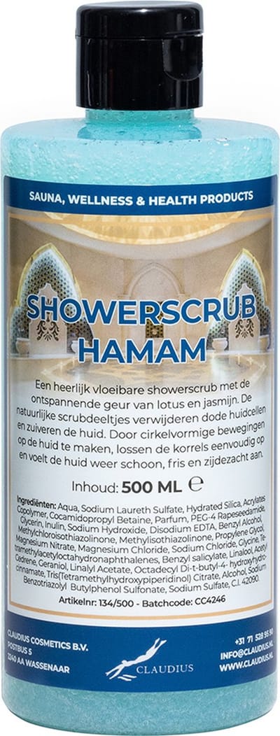 Showerscrub Hamam 500 ml - verfrissende scrubgel - exfoliërende bodyscrub