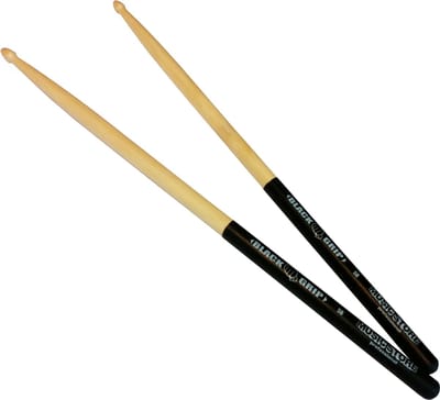 MUSIC STORE 5B Sticks "zwart Grip", Hornbeam, Wood Tip - Drumsticks