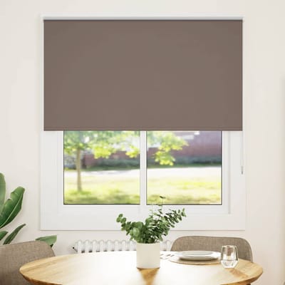 vidaXL - Rolgordijn - verduisterend - koffie - 125x130 - cm - stofbreedte - 121,6 - cm