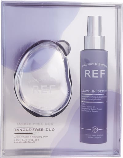 REF Stockholm - Leave in Serum Box - Leave in Serum 125ml + Detangling brush - Hitte beschermende styling serum - Ontwarrende borstel - voor extra hydratatie en ontwarring - Geschikt voor all haartypes en perfect voor droog en beschadigd haar