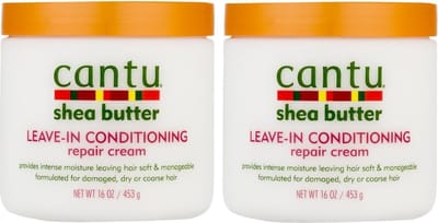 Cantu Shea Butter Leave-In Conditioning Repair Cream, 16 Ounce (Pack of 2)