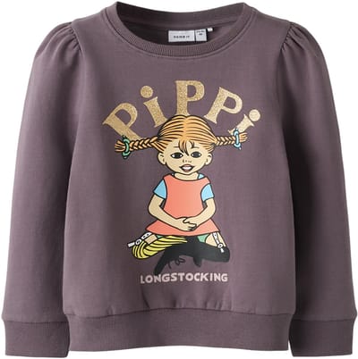 NAME IT - NMFSOVEJ PIPPI SWEAT BRU SKY - Meisjes - Sweaters