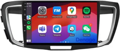 CarPlay autoradio geschikt voor Honda Accord | 2013 t/m 2017 | Android 13 | 9 inch | Draadloos Apple CarPlay & Android Auto | 2GB + 32GB | QuadCore processor | Denago DNG-A293 | 2025 model | Bluetooth & Wifi