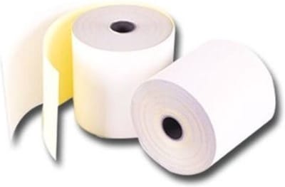 Duplorollen wit/geel 57x70x12mm - 50 rollen in doos