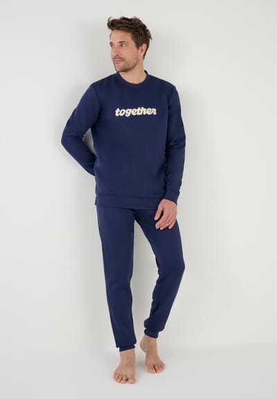 Damart - Fleece sweater Thermolactyl - Heren - Blauw - (86-93) S