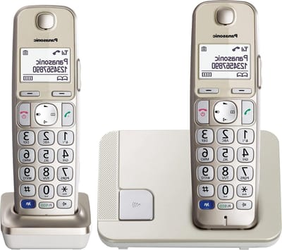 Draadloze Telefoon - Seniorentelefoon DECT - Eenvoudig Bellen - Extra Grote Toetsen - 2 Handsets - Antraciet