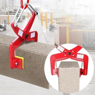 Heftang Stenen Platen - Schaartang Blokken - Materiaal Verplaatsen - Verstelbare Opening - 10-30 cm - Zwart