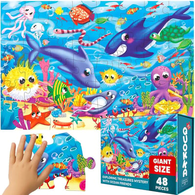 Grote Vloerpuzzel voor Kinderen van 3 Tot 5 Jaar – 48 Stukjes – Educatief Speelgoed – 60x90 Cm – Creatief Verjaardagscadeau voor Jongens en Meisjes