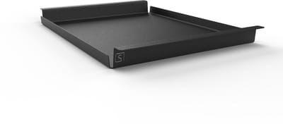 Steellish Dienblad Rechthoek - Tray - Aluminium - Zwart - 62×44×5 cm