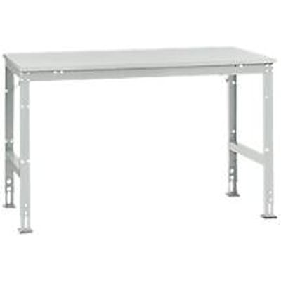 Manuflex werktafel UNIVERSAL Standaard, 1500 x 1000 mm, melamine lichtgrijs, lichtgrijs