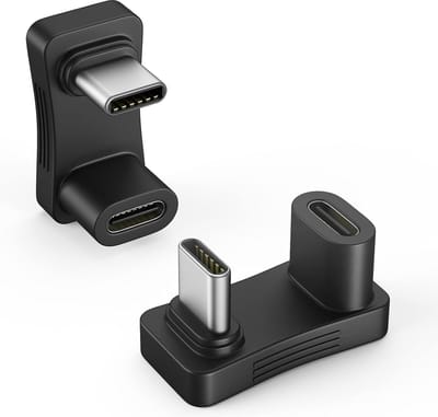 USB C naar USB C Adapter - USB-C Adapter 180° Connector Met PD 100W/10Gbps