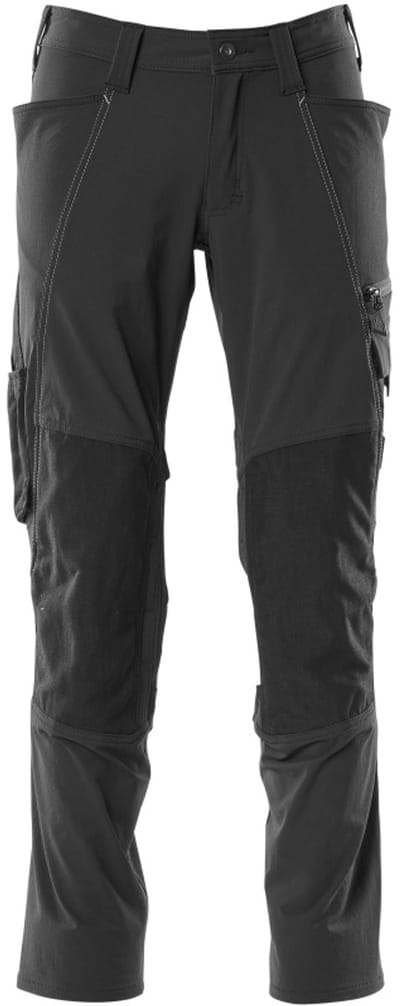 Mascot Accelerate Broek met kniezakken 18479-311 - Zwart - C46 - 76