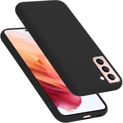 Cadorabo Hoesje geschikt voor Samsung Galaxy S21 5G in LIQUID ZWART - Beschermhoes gemaakt van flexibel TPU silicone Case Cover