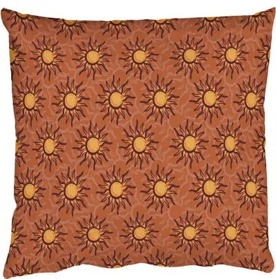 Sierkussens - Kussentjes Woonkamer - 50x50 cm - Kust - Zonnig - Bruin - Oranje