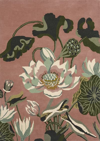 Wedgwood Waterlily Dusty Rose 38602 - 120 x 180 cm