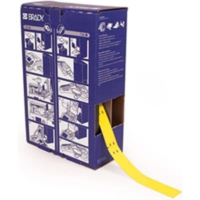 Brady BM-15x75-348-YL polyolefin tags geel | 15 mm x 75 mm (origineel)