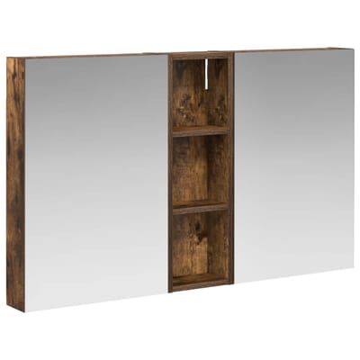 vidaXL Badkamerkastenset 3 st 100 x 10,5 x 60,5 cm Bewerkt hout