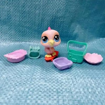 Hasbro Littlest Pet Shop Cartoon Q Editie Dierlijke Mini Standaards Kort Haar Kitten Hond Schattig Groot Oog Kinder Figuren Speelgoed