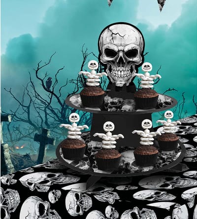 Fiestas Guirca - Etagere Halloween skeletten (40x30 cm) - Halloween - Halloween Decoratie - Halloween Versiering