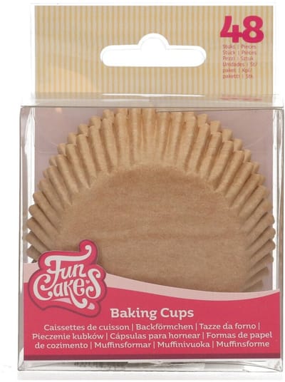 FunCakes Baking Cups - Kraft - 48 Stuks - Cupcake Vormpjes Papier