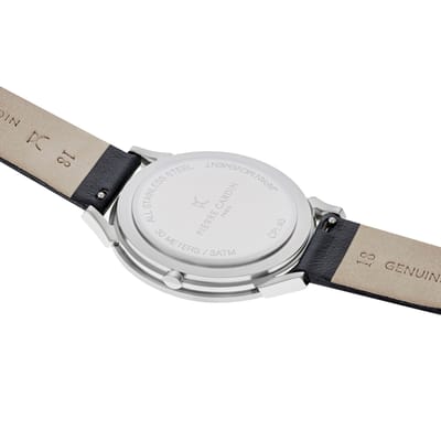 Pierre Cardin Pigalle Half Moon CPI.2010 Horloge - Leer - Zwart - Ø 40 mm