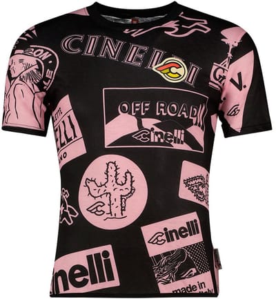 Cinelli Gravel Tech T-shirt Met Korte Mouwen Zwart S Man