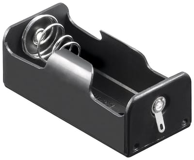Batterijhouder voor 1 C-batterij - soldeerbevestiging