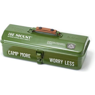 Opbergkist voor buitengereedschap Draagbare Camping Picknick Handkist Metalen Gereedschapskist met Handvat Type 1
