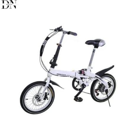 Deniva - Vouwfiets - Volwassenen - Vouwfiets - Dames - 16 Inch - 7 Versnellingen - 70x65 cm - 16 KG - Fijn Zadel - Schijfrem