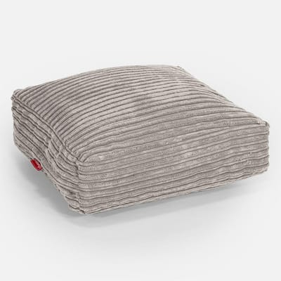 Groot Vloerkussen Corduroy Mink – Verwisselbare en Wasbare Luxe Sierkussen