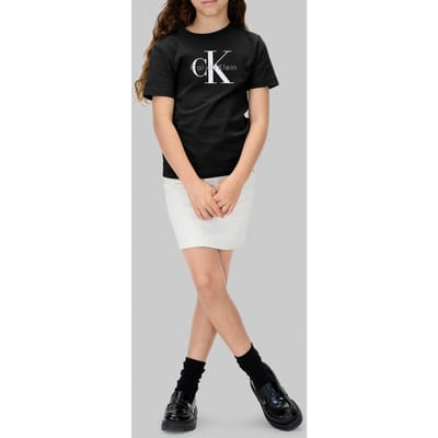 Calvin Klein Unisex Monologo Ss Tee Ck Black Taglia: 4 | T-shirt Outlet | kids | Nero