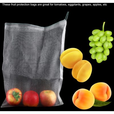 50 pièces Sacs de Protection pour Fruits et Plantes Sac en Maille à Cordon de Serrage Contre les Insectes Nuisibles Outils de Jardin Type 2