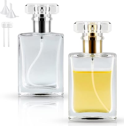 Herbruikbare 30ml Parfumflessen - Lege Transparante Glazen Atomizers met Spraypomp en Trechter - Ideaal voor Reizen en Damesgebruik