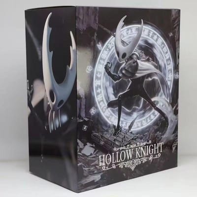 Hollow Knight Pure Vessel 34CM Strijdvorm Modus KO Actiefiguur Bureaublad Ornament Decor Spel Verzamelsieraad Cadeau Voor Fans gray