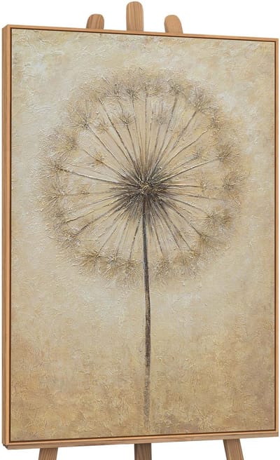 Canvas schilderij 120x80 cm handgeschilderd adem van de zomer – YS-Art Gallery – Lijst: Hout – Luxe wanddecoratie