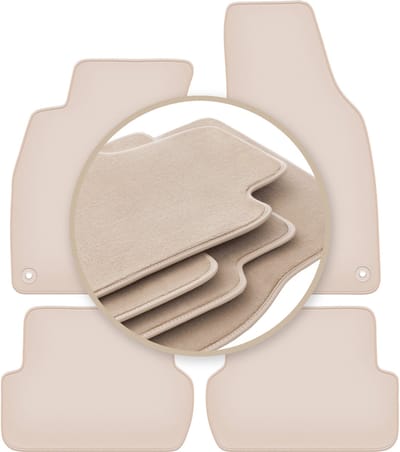 PREMIUM beige matten voor: Seat Exeo sedan, stationwagen 2008-2015