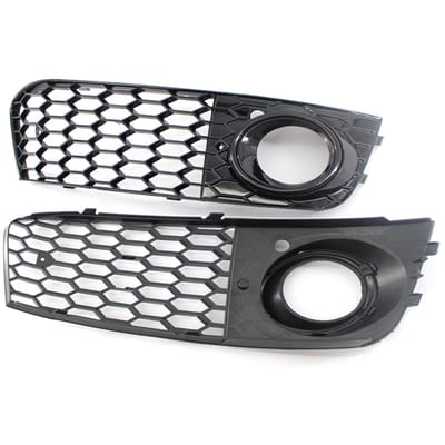Honingraat Hex Mesh Mistlamp Open Vent Grill Intake Vervanging voor A4 B8 RS4 Stijl 09-12 style b zwart