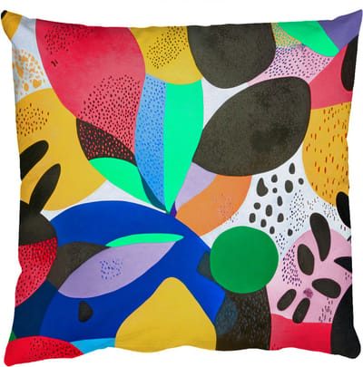 Sierkussens - Kussentjes Woonkamer - 50x50 cm - Vormen - Stippen - Kleurrijk